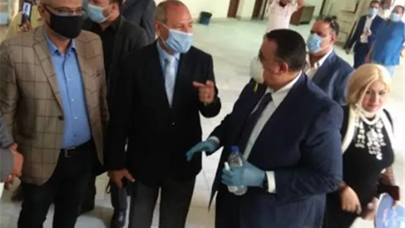 نائب محافظ القاهرة فى زياره ميدانية لكلية الهندسة بالمطرية