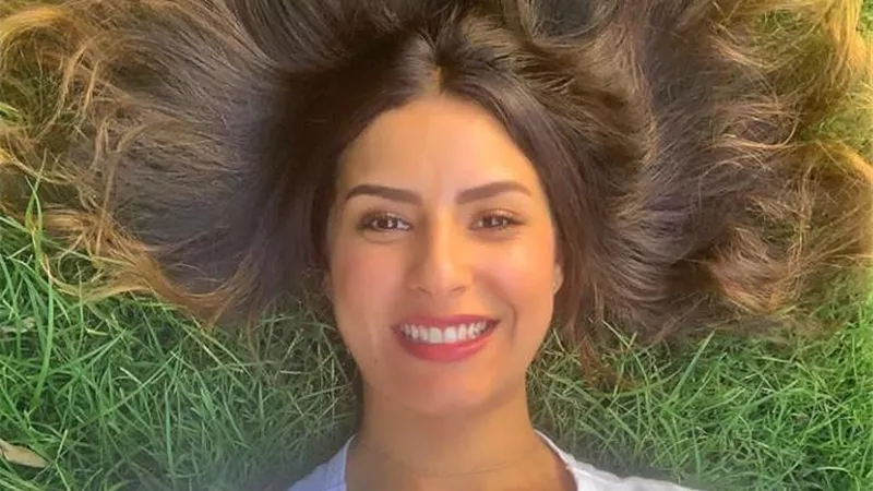 إطلالة مبهجة للفنانة ريهام أيمن عبر انستجرام