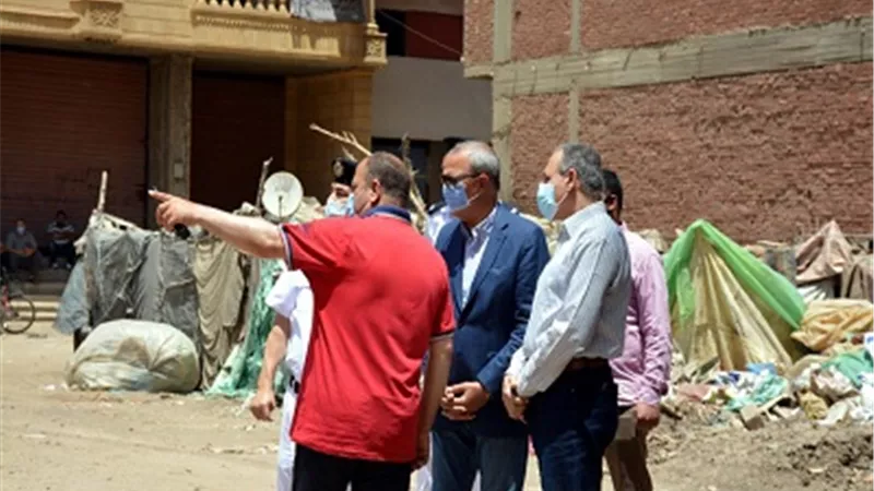 ازاله مباني مخالفة بدون ترخيص بمدينة بنها