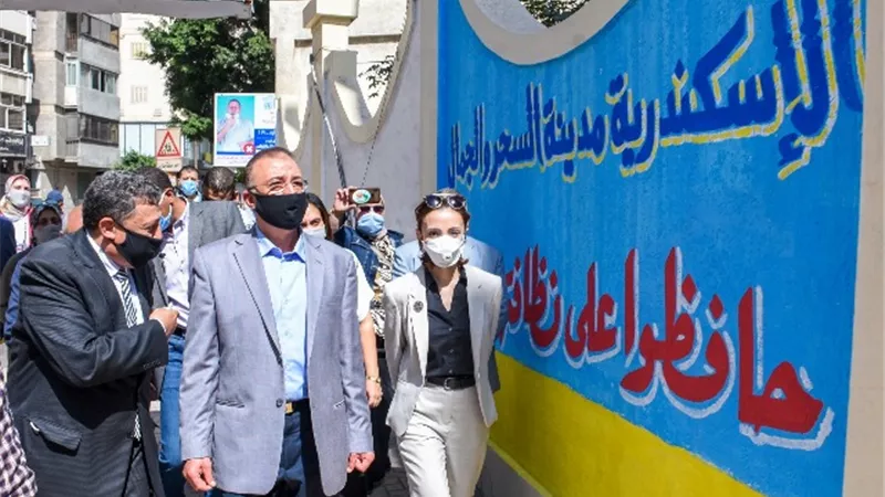 محافظ الاسكندريه يتفقد أعمال 