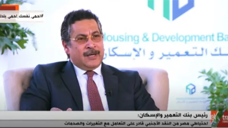 بالفيديو.. رئيس بنك التعمير والإسكان: احتياطي مصر الأجنبي قادر على التعامل مع الصدمات