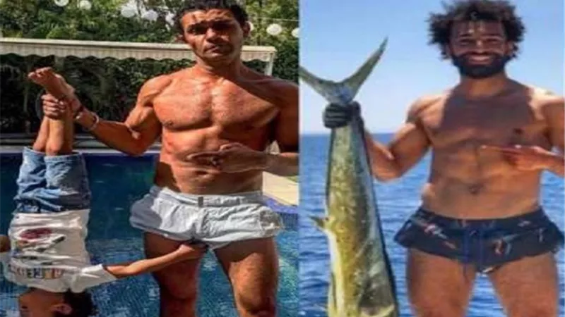 شاهد.. آسر ياسين يهنئ محمد صلاح بعيد ميلاده على طريقته