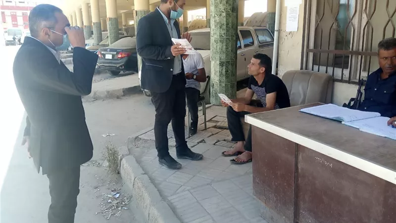 الصيادلة توزع بوسترات بالمصالح الحكومية بشمال سيناء