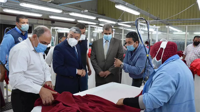 محافظ المنيا : مصانع المنطقة الصناعية تعمل باجراءات احنرازية