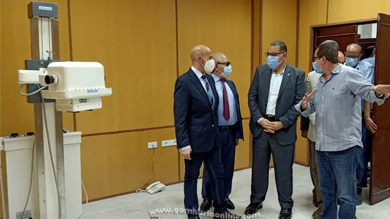 بالصور.. محافظ الشرقية ووكيل وزارة الصحة وقيادات العاشر من رمضان يتفقدوا مبني العزل تمهيدا لافتتاحة