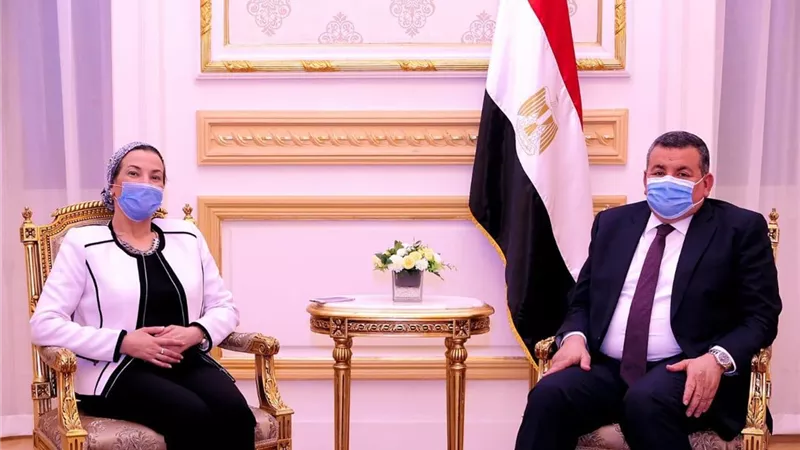 أسامه هيكل يبحث مع وزيرة البيئة نشر الوعى البيئي والأثار المترتبة على كورونا