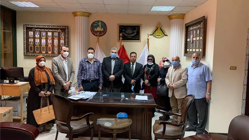 إفتتاح وحدة إنتاج الكمامات بطب بنها
