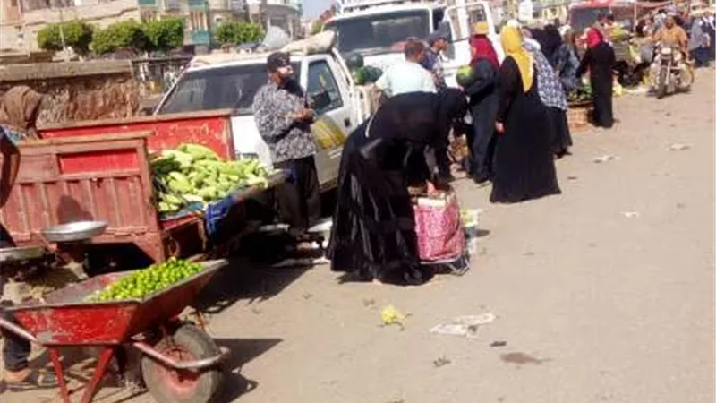 محافظ الشرقية يؤكد على حظر اقامة الاسواق ومطاردة الباعة الجائلين