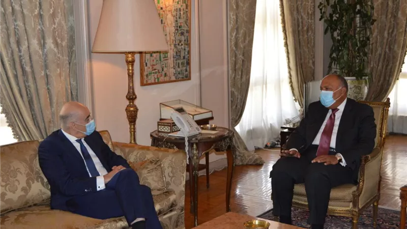 «شرق المتوسط وليبيا وسد النهضة ».. تفاصيل مباحثات شكري ونظيره اليوناني