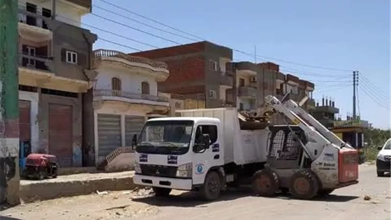 محافظ كفرالشيخ يوجه بإستمرار حملات نظافة المدن.صور
