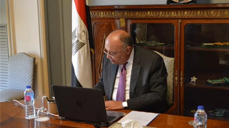 وزير الخارجية يناقش تكثيف التعاون الدولى لمكافحة اثار كورونا خلال مشاركته في المؤتمر رفيع المستوى لمبادرة الحزام والطريق