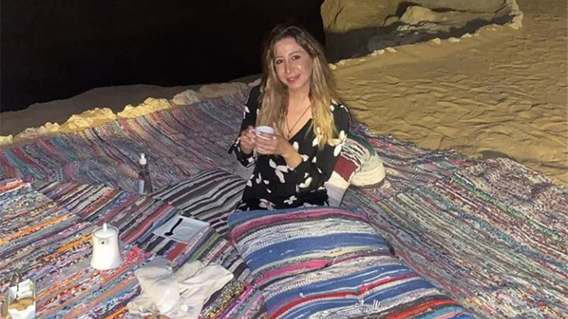 هند رضا تتألق بصورة جديدة من ليالى شرم الساحرة