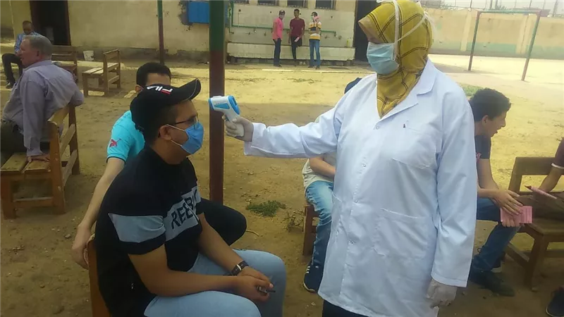 ننشر أول صور من داخل لجان إمتحانات الثانوية العامة بالمنوفية