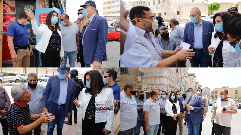 محافظ دمياط تتابع أعمال رصف شارع صلاح سالم وتبحث مقترح تخطيط المنطقة مرورياً
