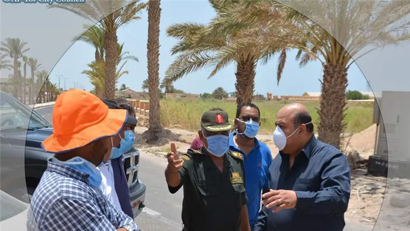 عشماوي يتفقد المشروعات التنموية بطور سيناء
