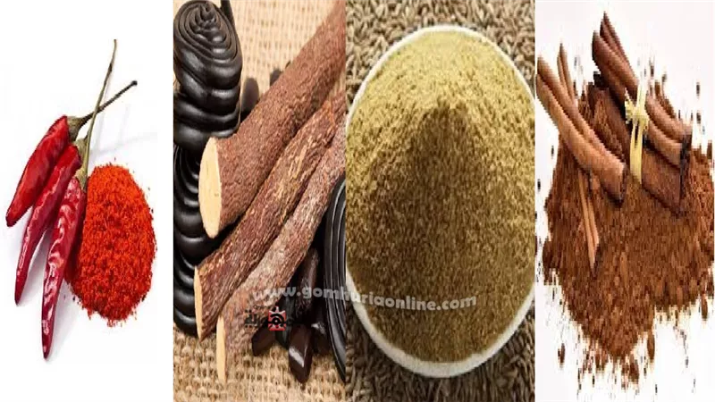 ضبط 2000كيلو قرفه وكمون وشطه وعرق سوس مجهولة المصدرصور