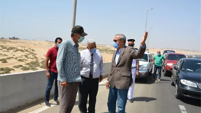 محافظ القليوبية يتابع اعمال النظافة بمحور الفريق ابراهيم العرابى