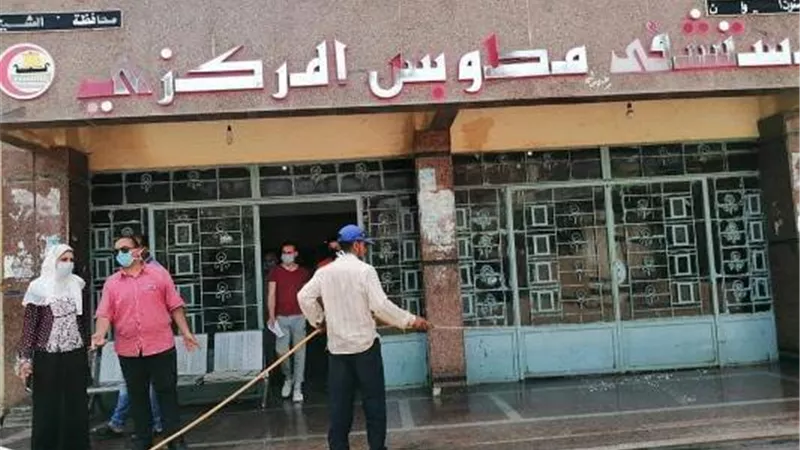 حملات تطهير وتعقيم بمراكز ومدن محافظة كفرالشيخ