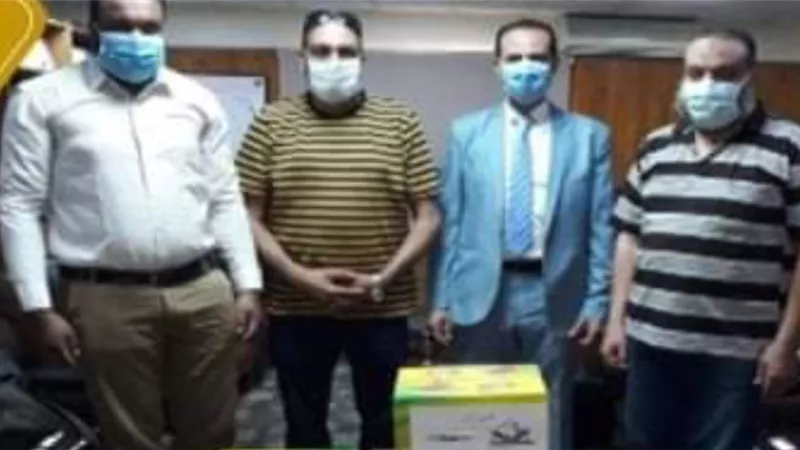 5000 كمامة و 60لتر كلورمن تنسيقية الاحزاب لمصابى كورونا بسوهاج