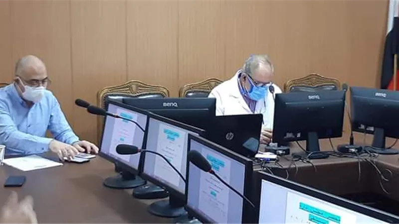 مستشفى بنى سويف الجامعى تراجع اجراءات الاحتراز من كورونا