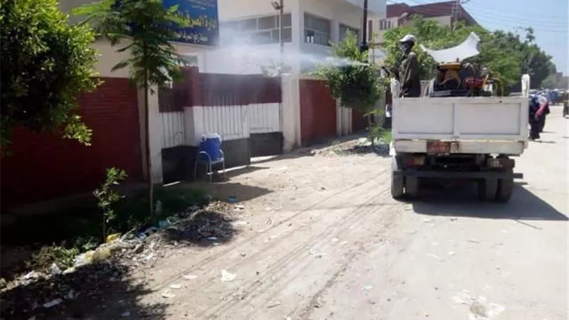 كفرالشيخ تواصل حملات التطهير والتعقيم ضد كورونا.صور