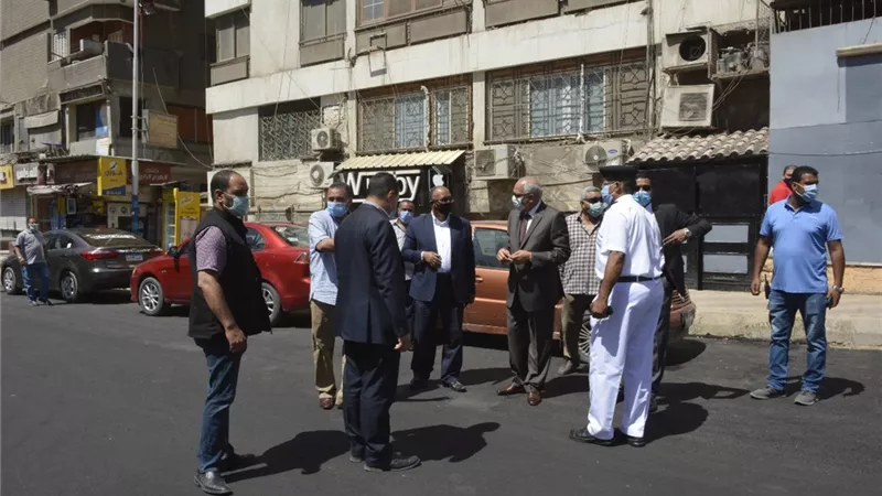 محافظ الجيزة يتفقد اعمال تطوير شارع جمال الدين الافغاني بالعمرانية