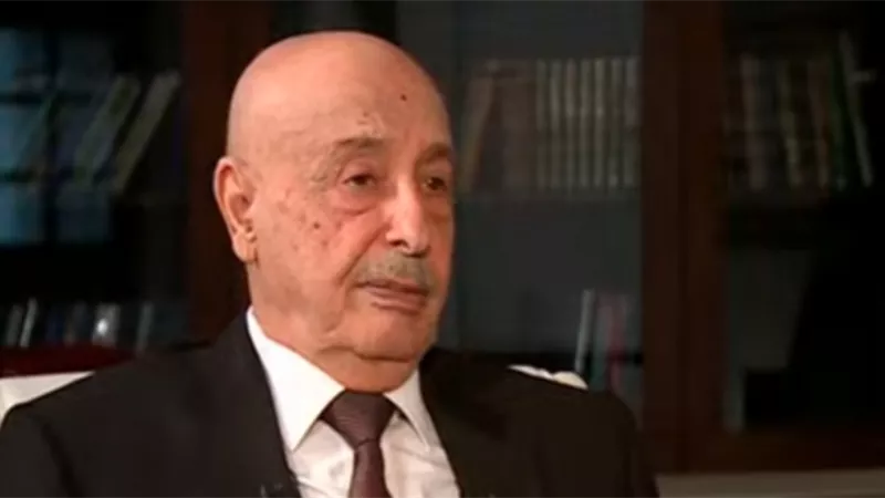 عقيلة صالح : الجيش الليبي وافق على وقف اطلاق النار حفاظا على ارواح المدنيين