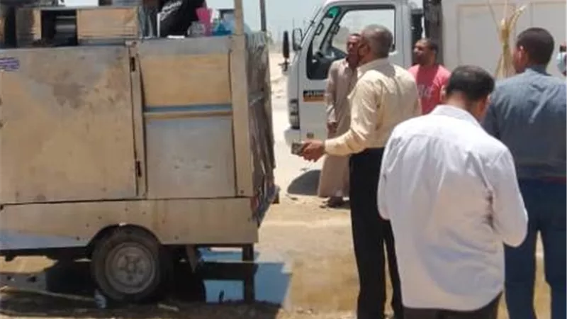 حملات علي المخالفين بقرية بياض العرب ببنى سويف