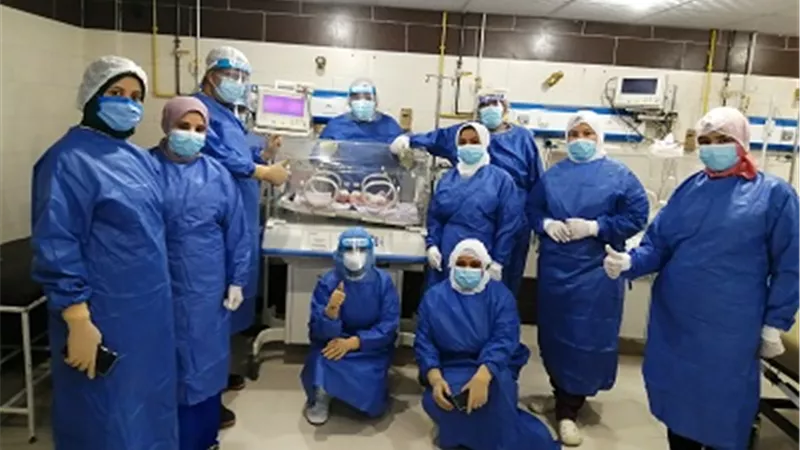إجراء أول عملية ولادة قيصرية بمستشفى قنا العام لسيدة مصابة بكورونا