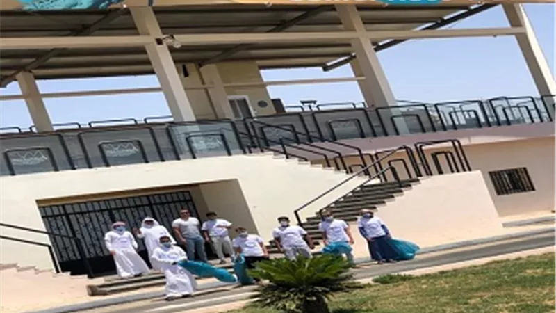 شباب مستقبل وطن ينظف نادي الهجن و السفاري استعدادا لاستقبال السياحة بشرم الشيخ