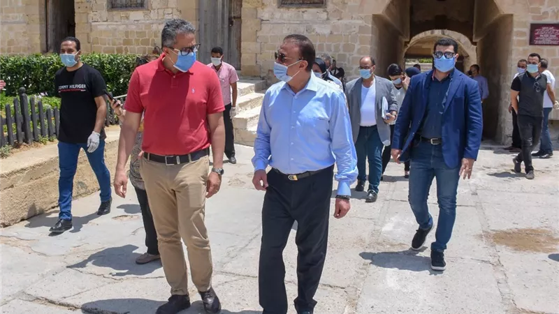 وزيرالسياحة و محافظ الإسكندرية يتفقدان عدد من المناطق الأثرية