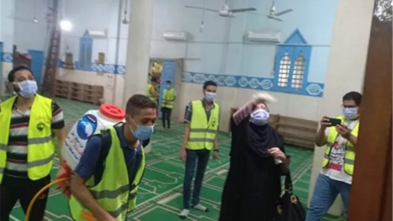 مستقبل وطن ابوتيج وحملة مكبرة لتطهير وتعقيم مساجد وكنائس المدينة