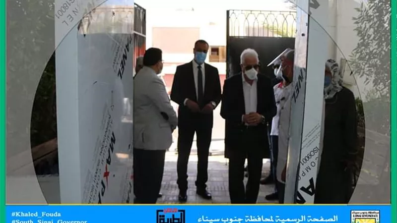 فودة يتفقد الإجراءات الإحترازية لطلاب الثانوية العامة بمدارس شرم الشيخ