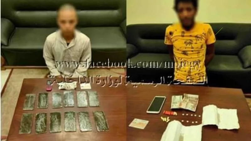 مباحث تأمين قناة السويس تضبط ملابس عسكرية وكمية من الحشيش