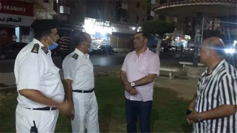 الإسماعيلية تتابع الالتزام بمنع التواجد في الحدائق العامة .صور