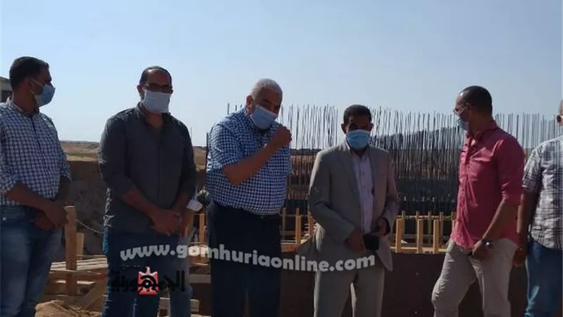 رئيس جامعة السادات يتابع أعمال الإنشاءات بمقر الجامعة الجديد