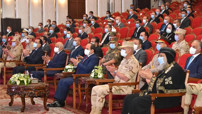 السيسي : أعرب عن سعادتي وفخري واعتزازي بما شهدته اليوم من أداء متميز