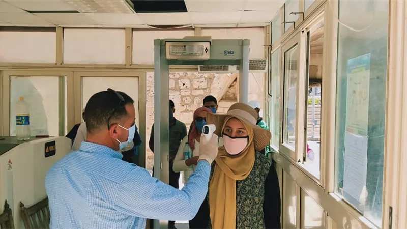 تطبيق كامل لكافة الإجراءات الاحترازية والوقائية بقلعة قايتباي