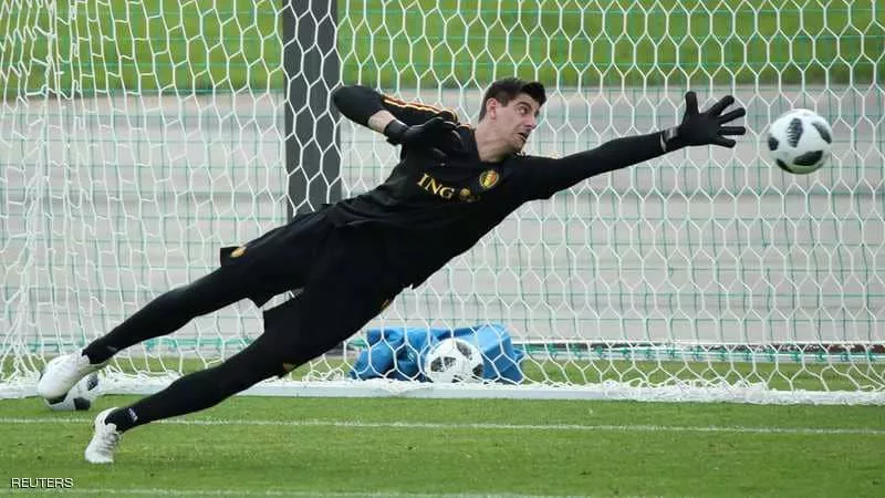كورتوا يدخل تاريخ ريال مدريد برقم قياسي