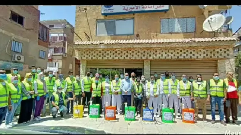مستقبل وطن يشن اكبر حملة تعقيم ضد فيروس كورونا بالاميرية
