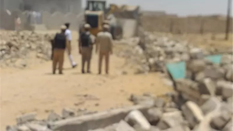 حملة ازالة تعدي علي ارض الدولة بسنور