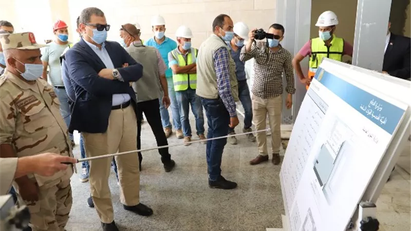 سعفان يتفقد مبنى الوزارة بحي الوزارات بالعاصمة الإدارية الجديدة