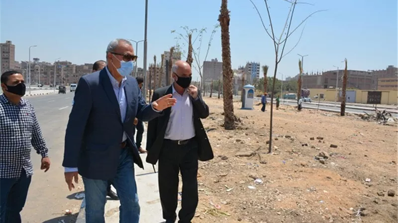 تجميل وتشجير وإنارة حديقة منطقة ربط محور مصر الجديدة بطريق شبرا- بنها الحر