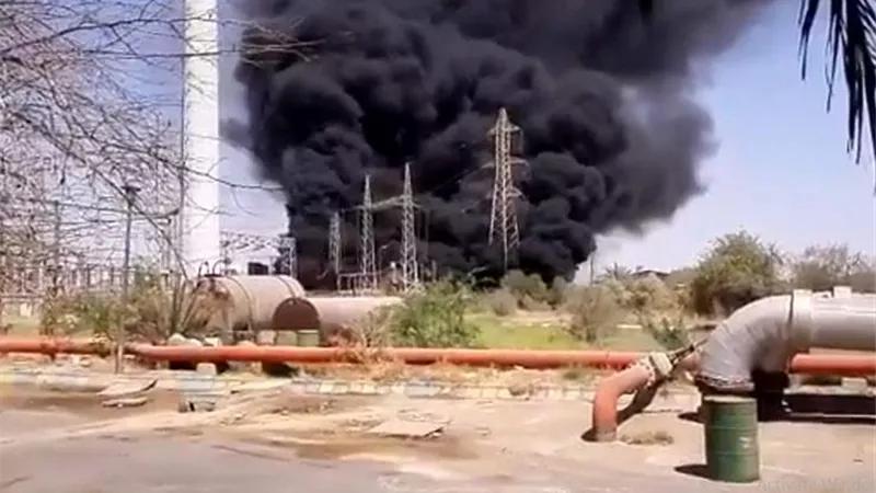 بعد انفجار مقر وزارة الدفاع ومحطة نووية.. حريق في محطة للغاز في إيران.. فيديو