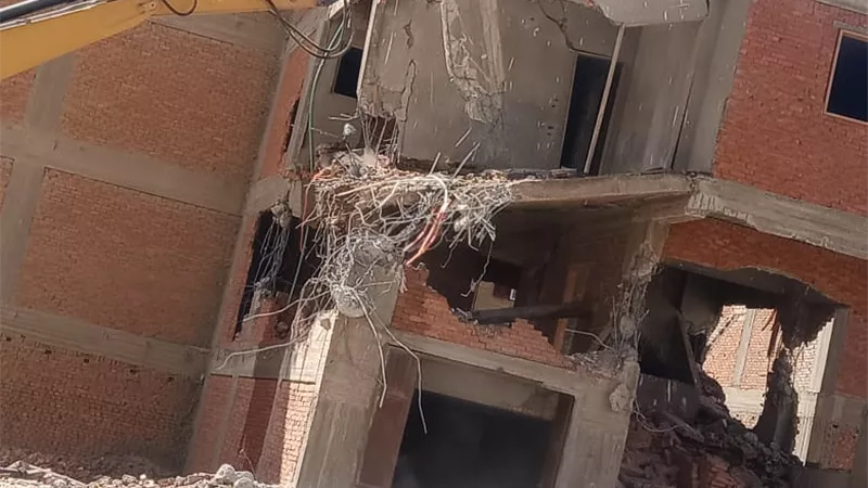 حمله مكبره لازالة ابراج بدون ترخيص ببنى سويف
