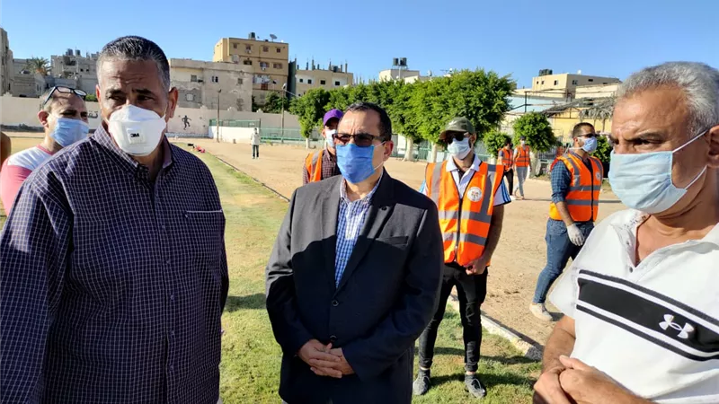 نائب محافظ شمال سيناء يتفقد عودة النشاط الرياضى على ضوء الاجراءات الوقائية