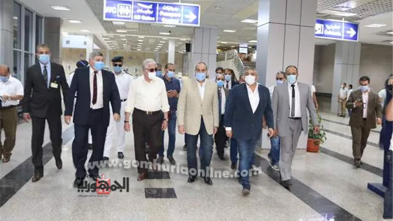فوده يستقبل وزيرا السياحة والطيران المدني ويتفقدون فنادق و متحف ومطار شرم الشيخ