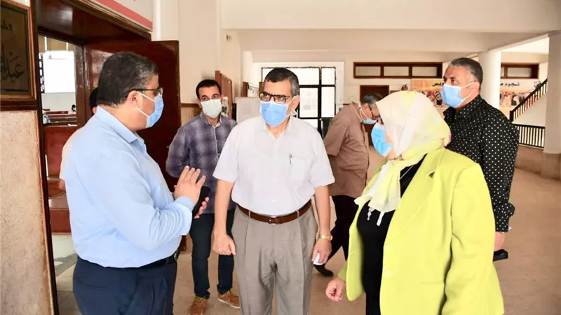 هدوء .. انضباط .. إجراءات وقائيه في امنحانات جامعة قناة السويس
