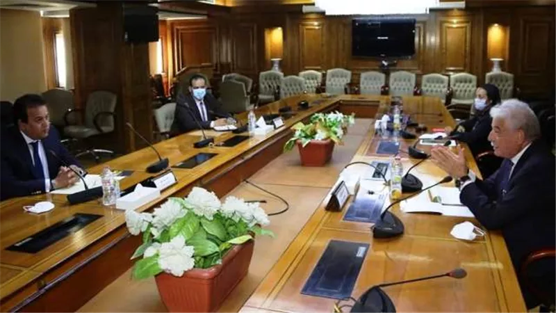 عبد الغفار يستقبل فوده لمناقشة خطة التطوير الجامعى فى المحافظة