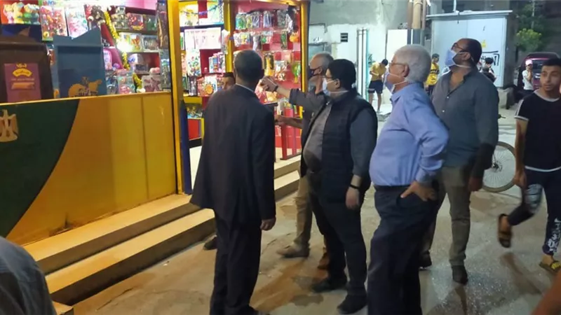 تشميع 3 محال تجارية ورفع اشغالات ببنى سويف